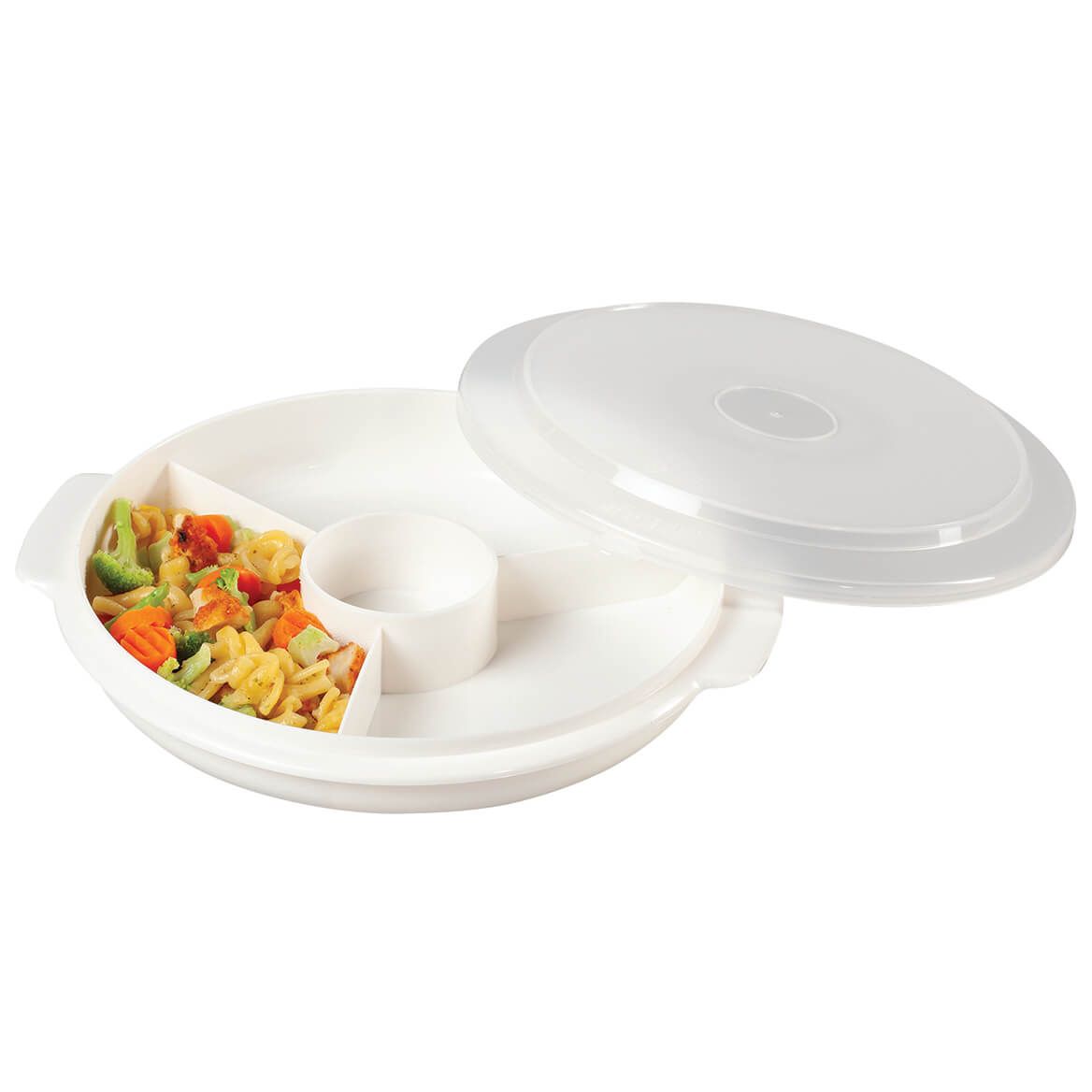 Microwave Four Section Dish with Cover + '-' + 376342