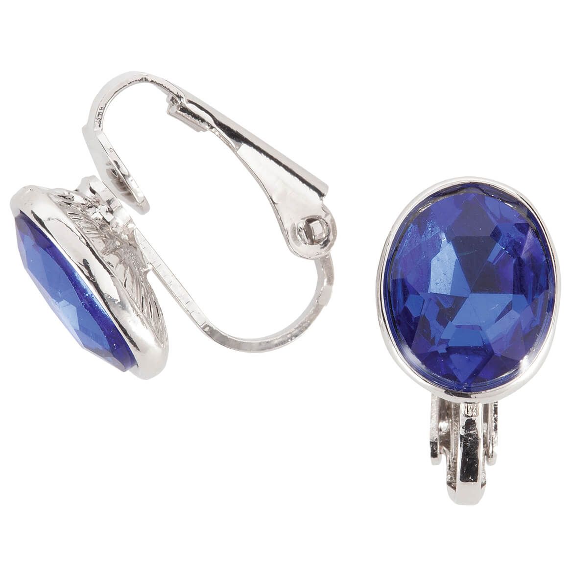 Sapphire Clip On Earrings + '-' + 376351