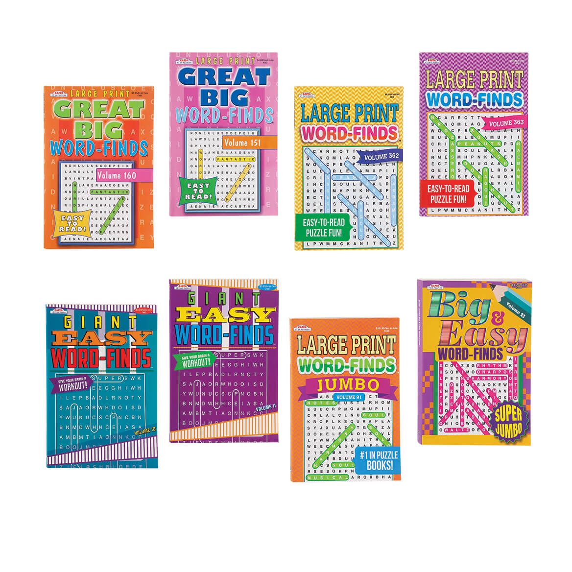 Amazing Large Print Word-Finds, Value Set of 8 + '-' + 376427