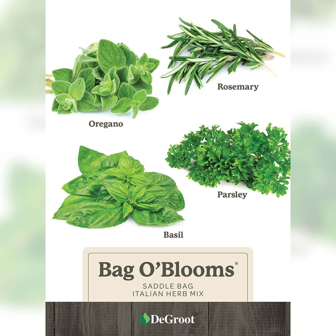 Bag O'Blooms® Italian Herb Mix Saddle Bag + '-' + 376453