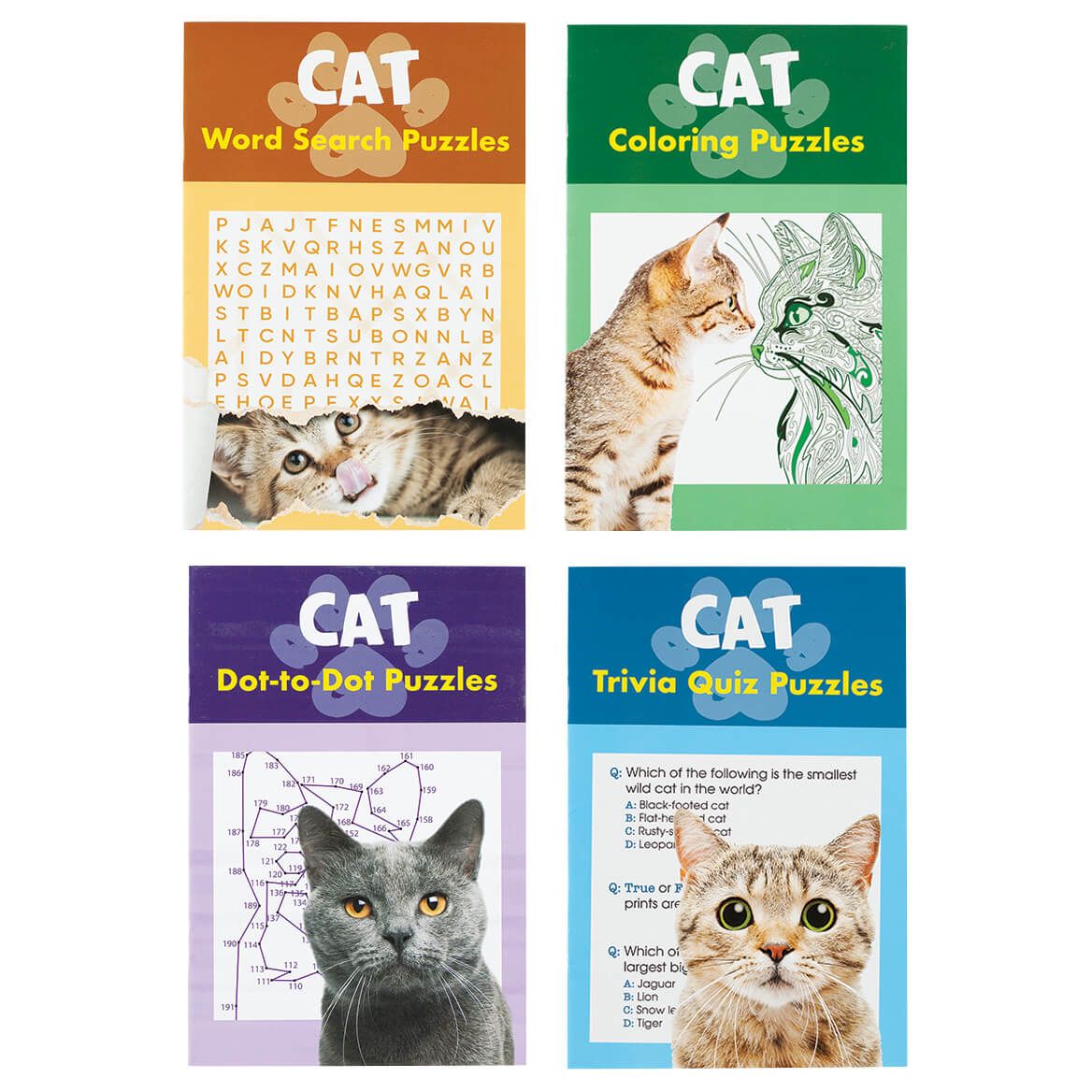 Cat Puzzle Books, Set of 4 + '-' + 376495