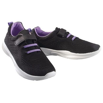 Women's Adjustable Tab Lightweight Sport No-Tie Sneakers-376604