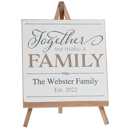 Personalized Family Plaque On Easel-376628