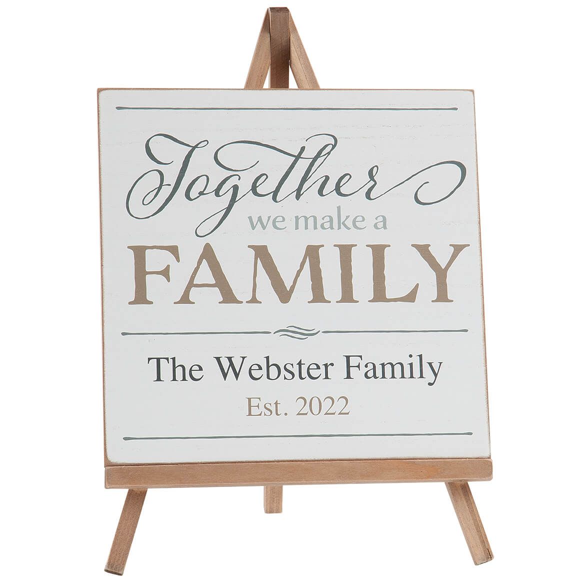 Personalized Family Plaque On Easel + '-' + 376628
