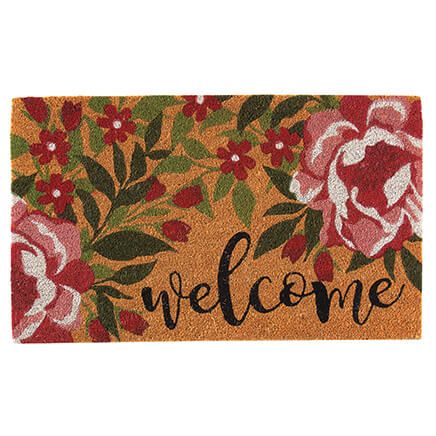 Roses Coir Welcome Mat-376713