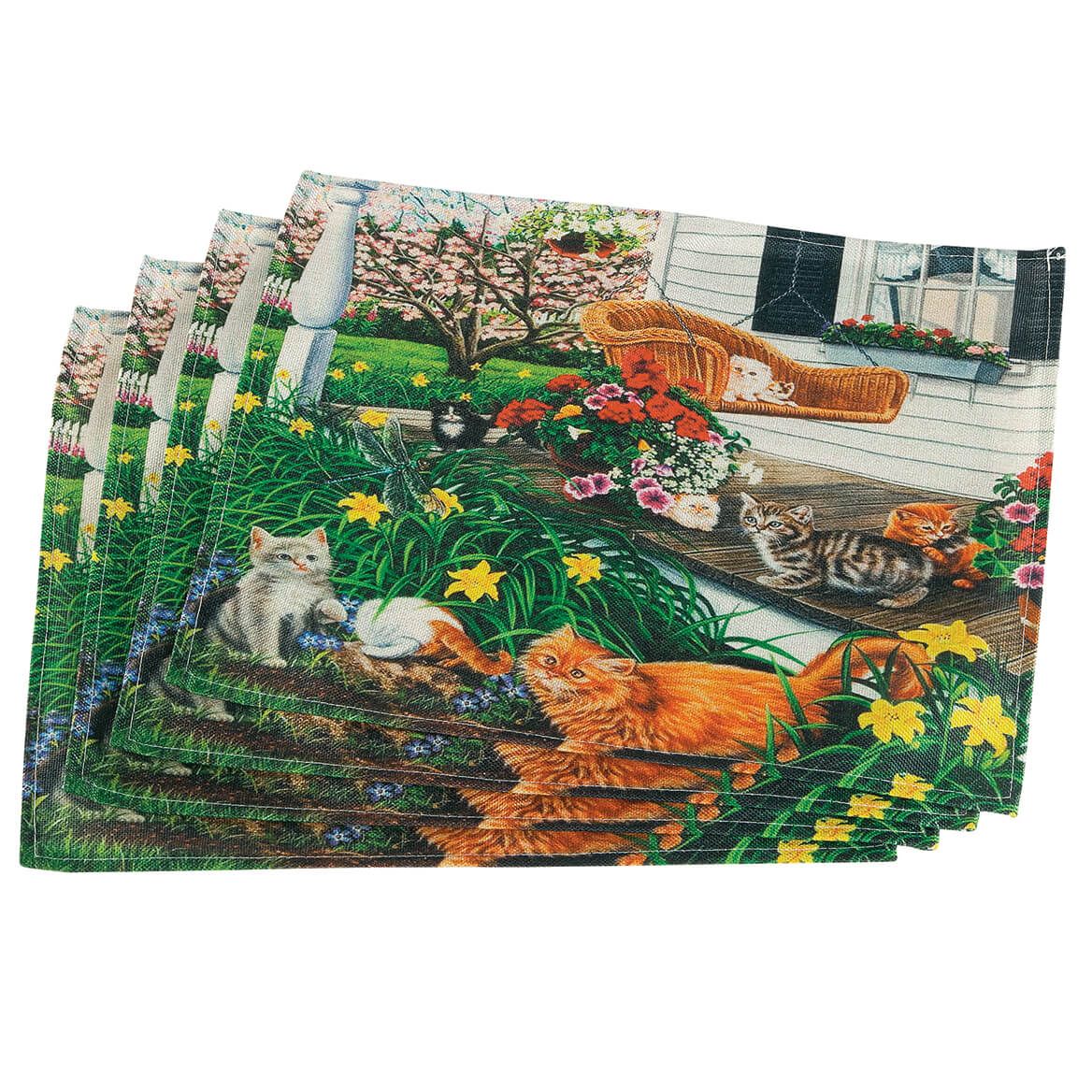 Cats In Yard Placemats, Set of 4 + '-' + 376770