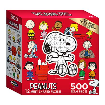 Peanuts® 12 Multi-Shaped Puzzles-376819