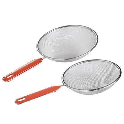 Metal Strainers with Handles, Set of 2-376879