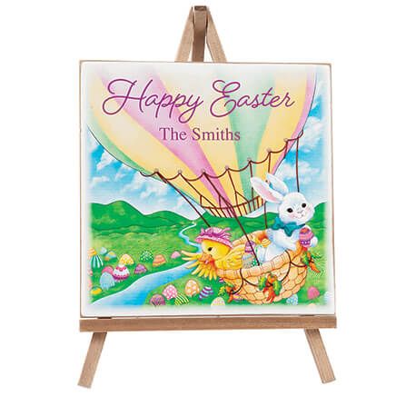 Personalized Happy Easter Hot Air Balloon Plaque-376933
