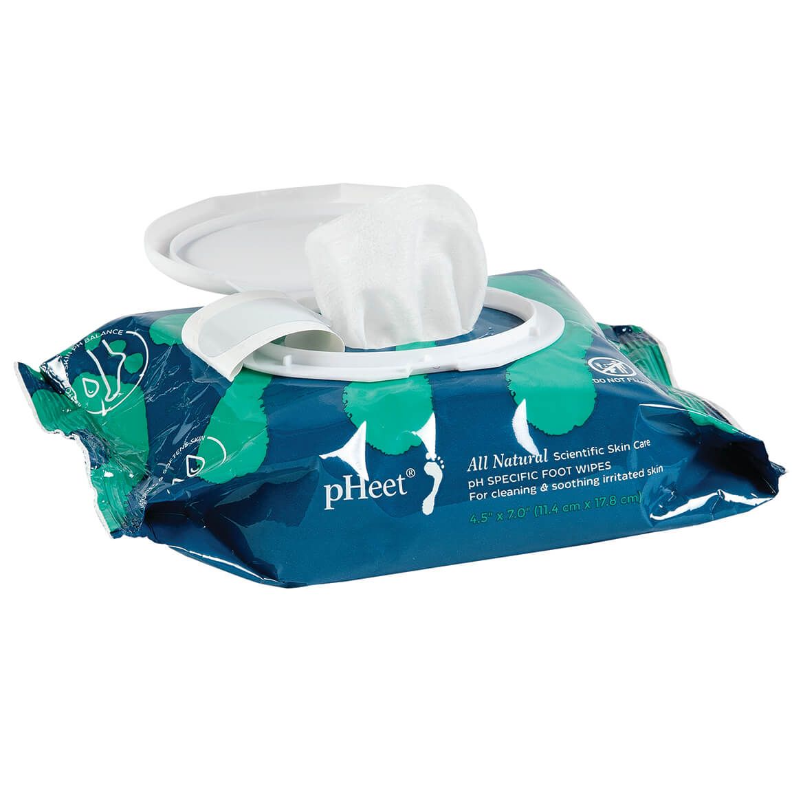 pHeeT® All-Natural Antifungal and Antibacterial Foot Wipes + '-' + 377044