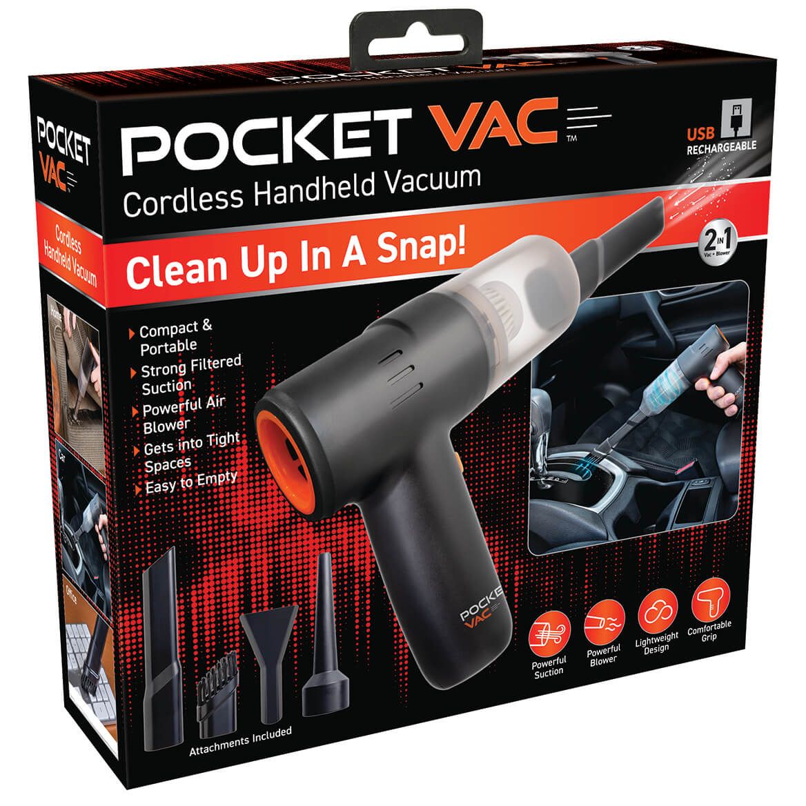 Pocket Vac™ Cordless Handheld Vacuum + '-' + 377123
