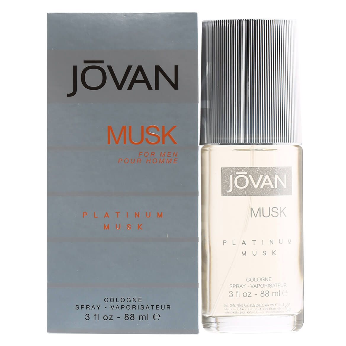 Jovan Platinum Musk for Men Cologne Spray, 3 fl. oz. + '-' + 377229