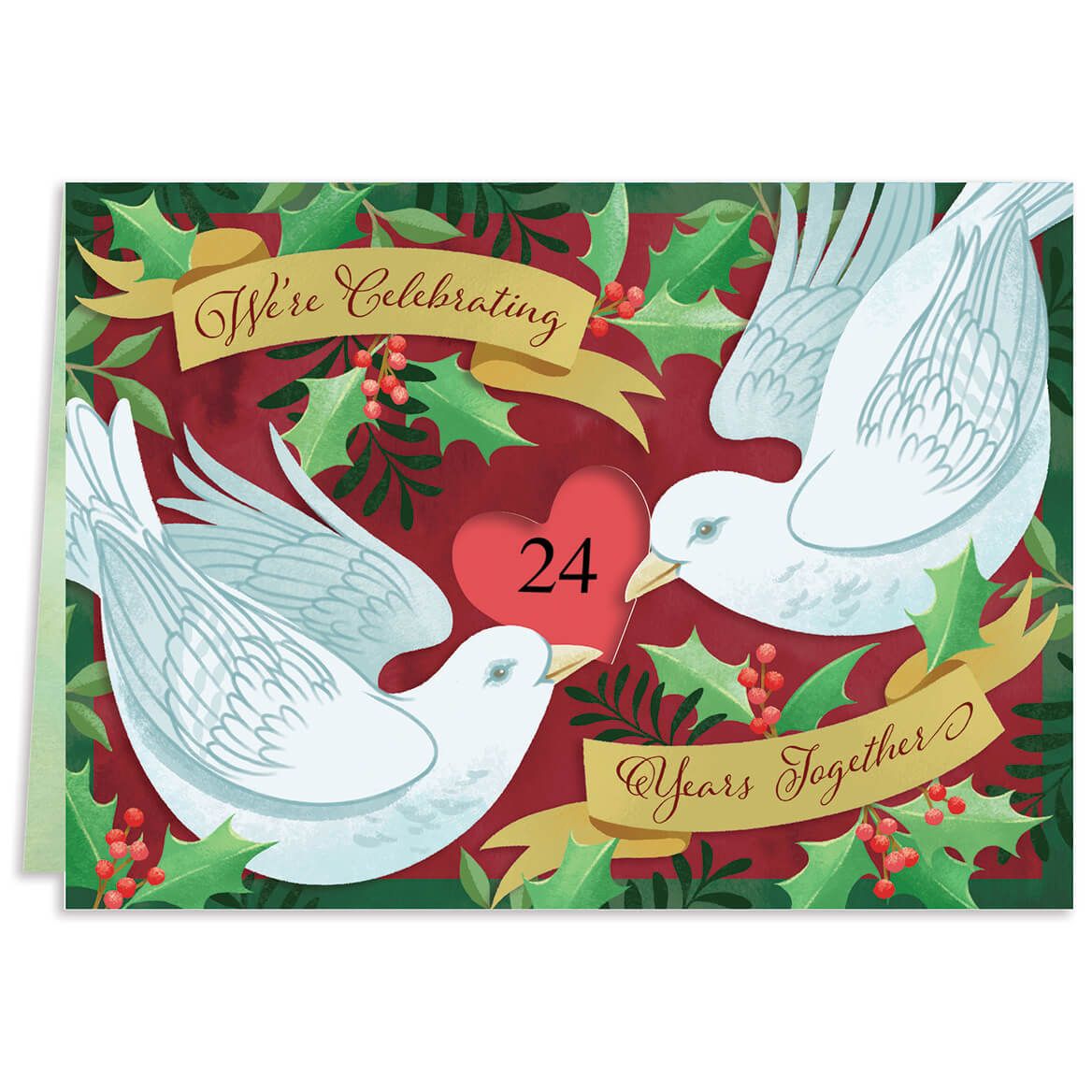 Personalized Years Together Dove Christmas Cards, Set of 20 + '-' + 377393