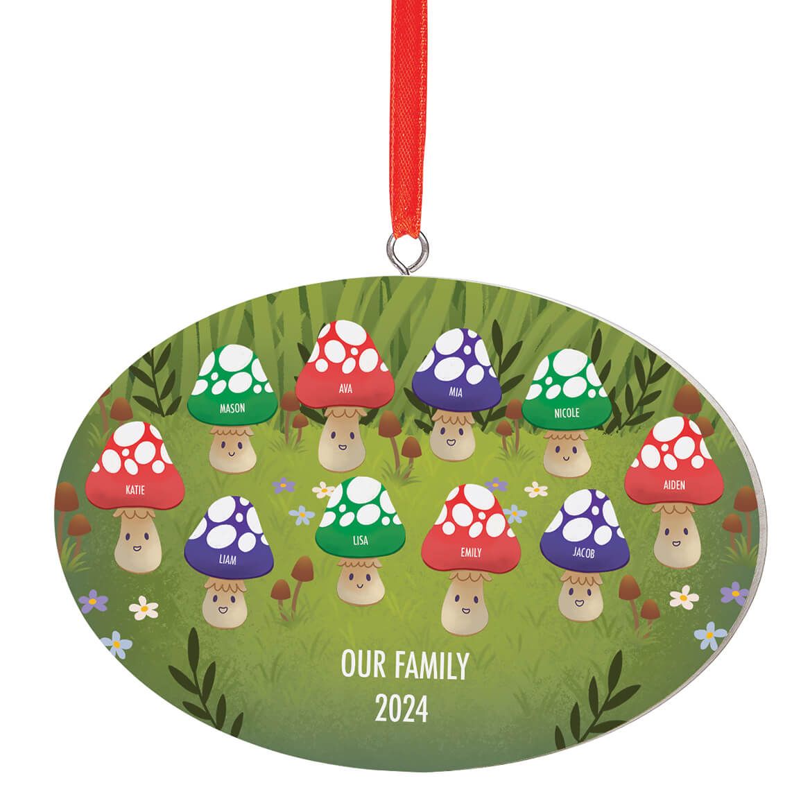 Personalized Family Mushroom Ornament + '-' + 377435