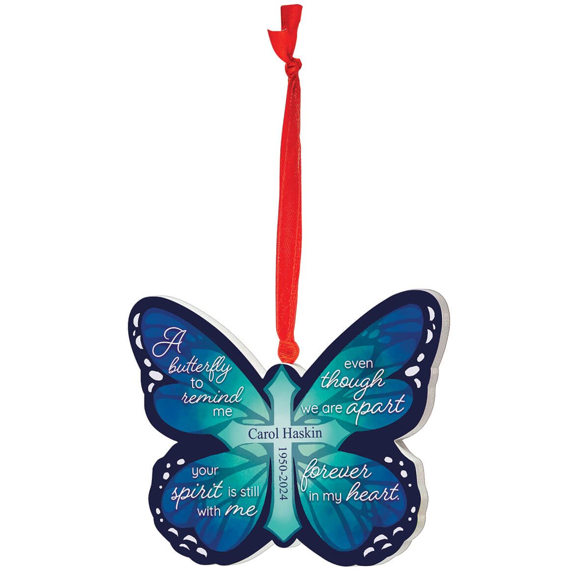 Personalized Butterfly Memorial Ornament + '-' + 377489