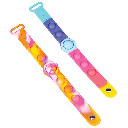 Fidget Pop-It Bracelets, Set of 2-377513