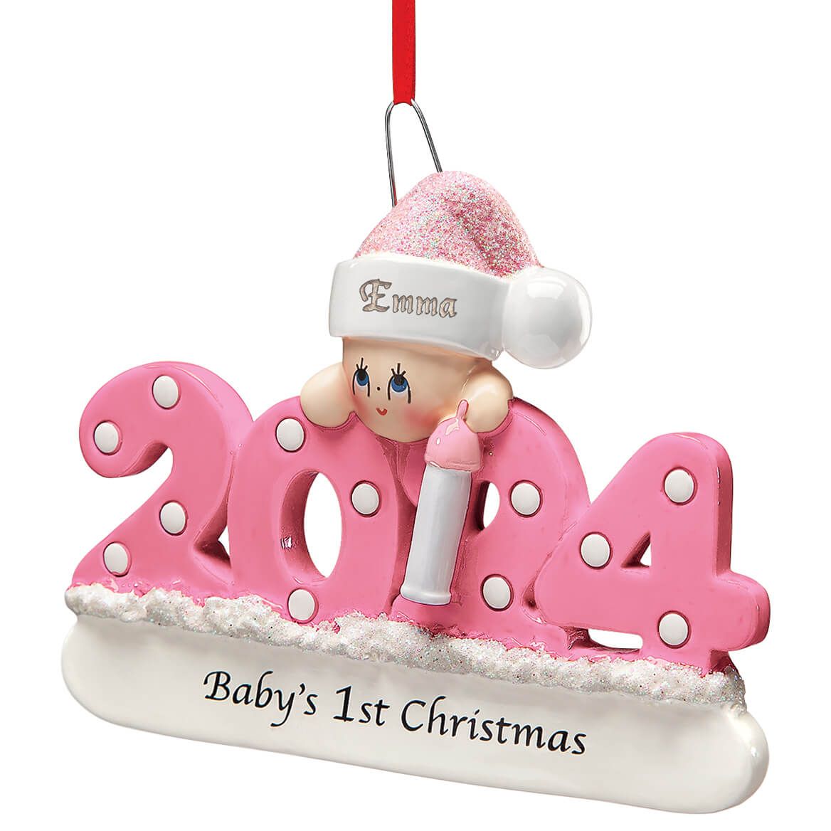 Personalized 2024 Baby's First Christmas Ornament + '-' + 377549