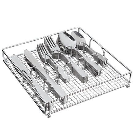 61-Pc. Abbeville Flatware Set with Wire Caddy, Service for 12-377583