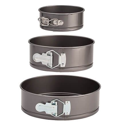 Non-Stick Spring Form Cake Pans by Home Marketplace, Set of 3-377594