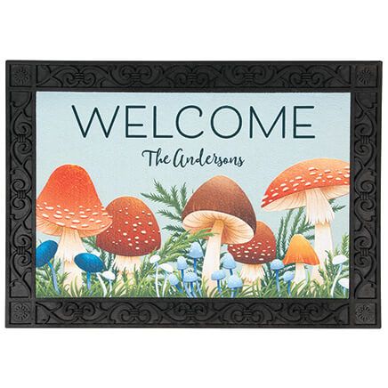 Personalized Toadstool Welcome Doormat-377644