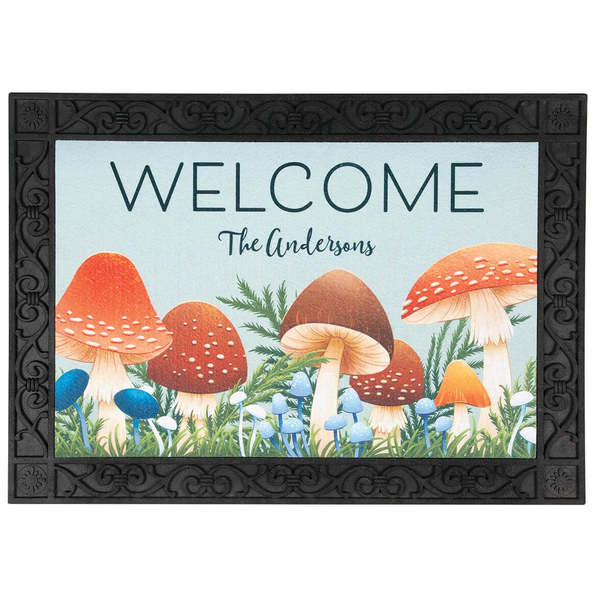 Personalized Toadstool Welcome Doormat + '-' + 377644