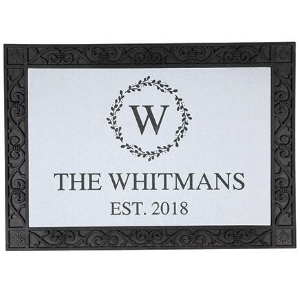 Personalized Monogram Vine Welcome Doormat-377646