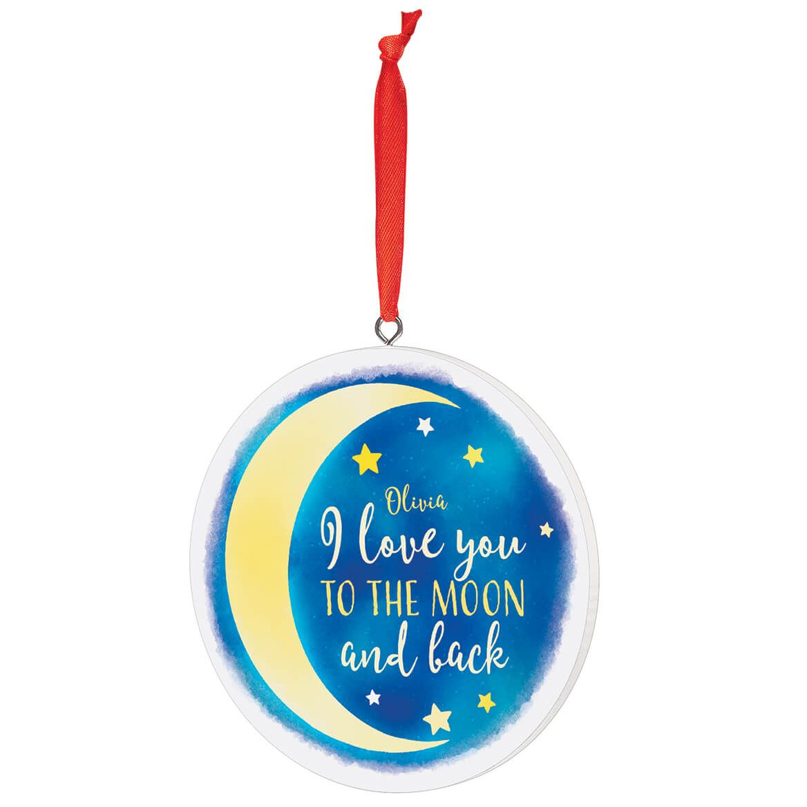 Personalized Love You to the Moon and Back Ornament + '-' + 377652