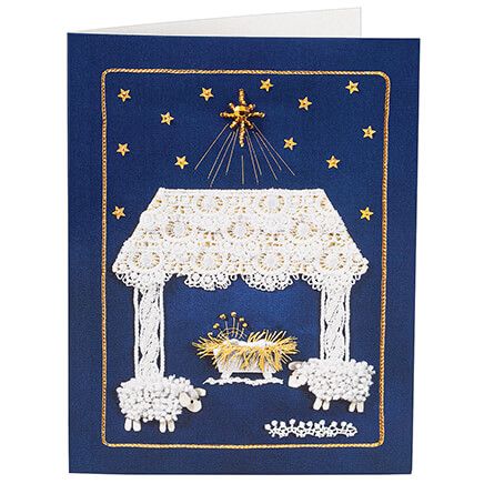 Non-Personalized Satin Nativity Collage Cards, Set of 20-377668