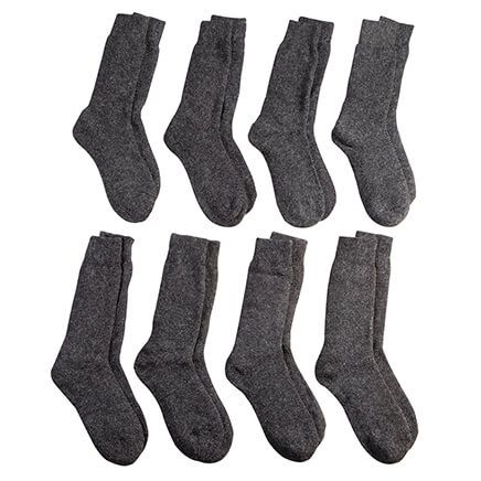 Marled Thermal Crew Socks, 8 Pairs-377877