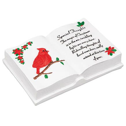 Resin Cardinal Memorial Holiday Book by Fox River™ Creations-377972