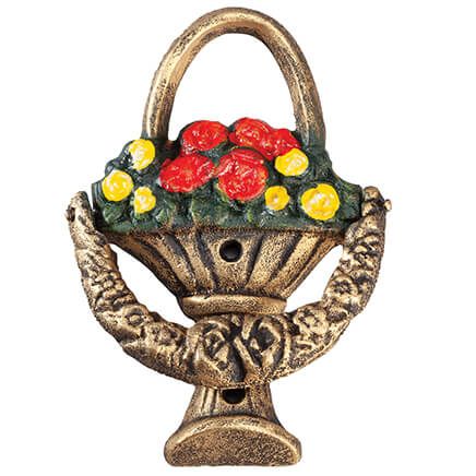 Vintage Cast Iron Bouquet Door Knocker-377993