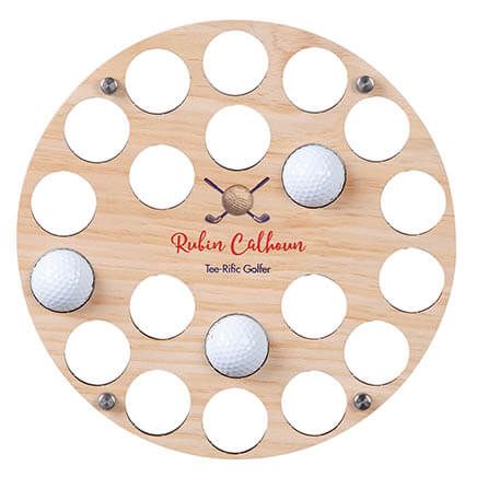 Personalized Printed Golf Ball and Clubs Ball Holder-378042