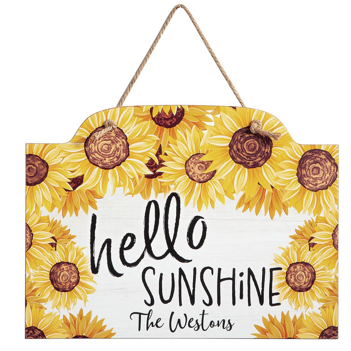 Personalized Hello Sunshine Hanging Sign + '-' + 378064