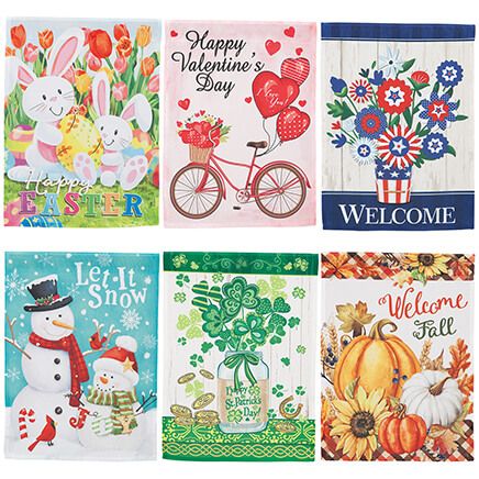 Holiday Garden Flags by Fox River™ Creations, Set of 6-378238