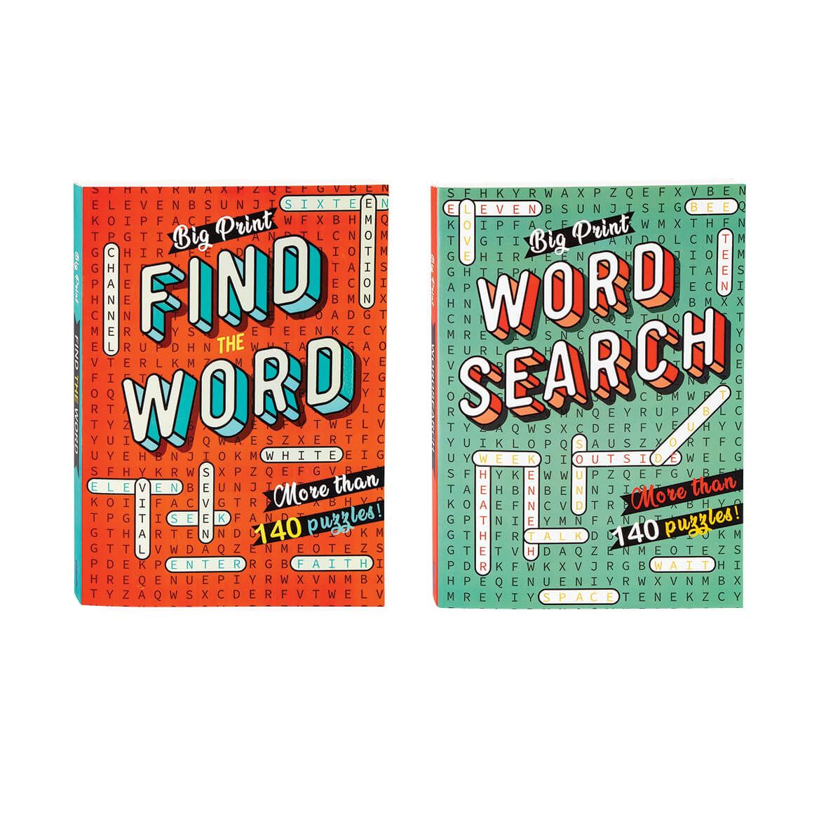 Big Print Find The Word and Word Search Books, Set of 2 + '-' + 378244