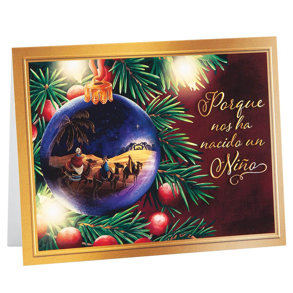 Nativity Ornament Spanish Language Christmas Cards, Set of 20 + '-' + 378263