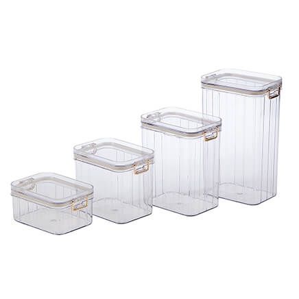 Stay Fresh Dry Food Storage Containers, Set of 4-378318