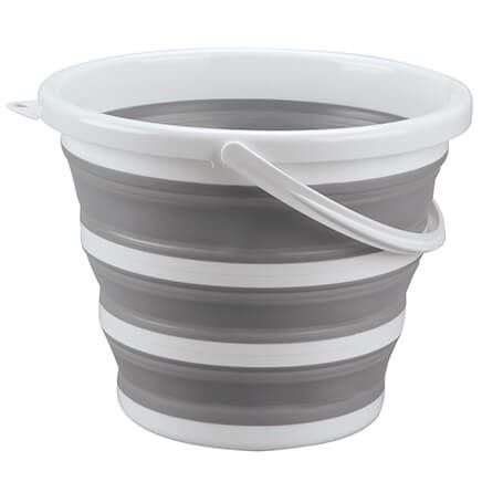 Collapsible Round Bucket with Handle by LivingSURE™-378374