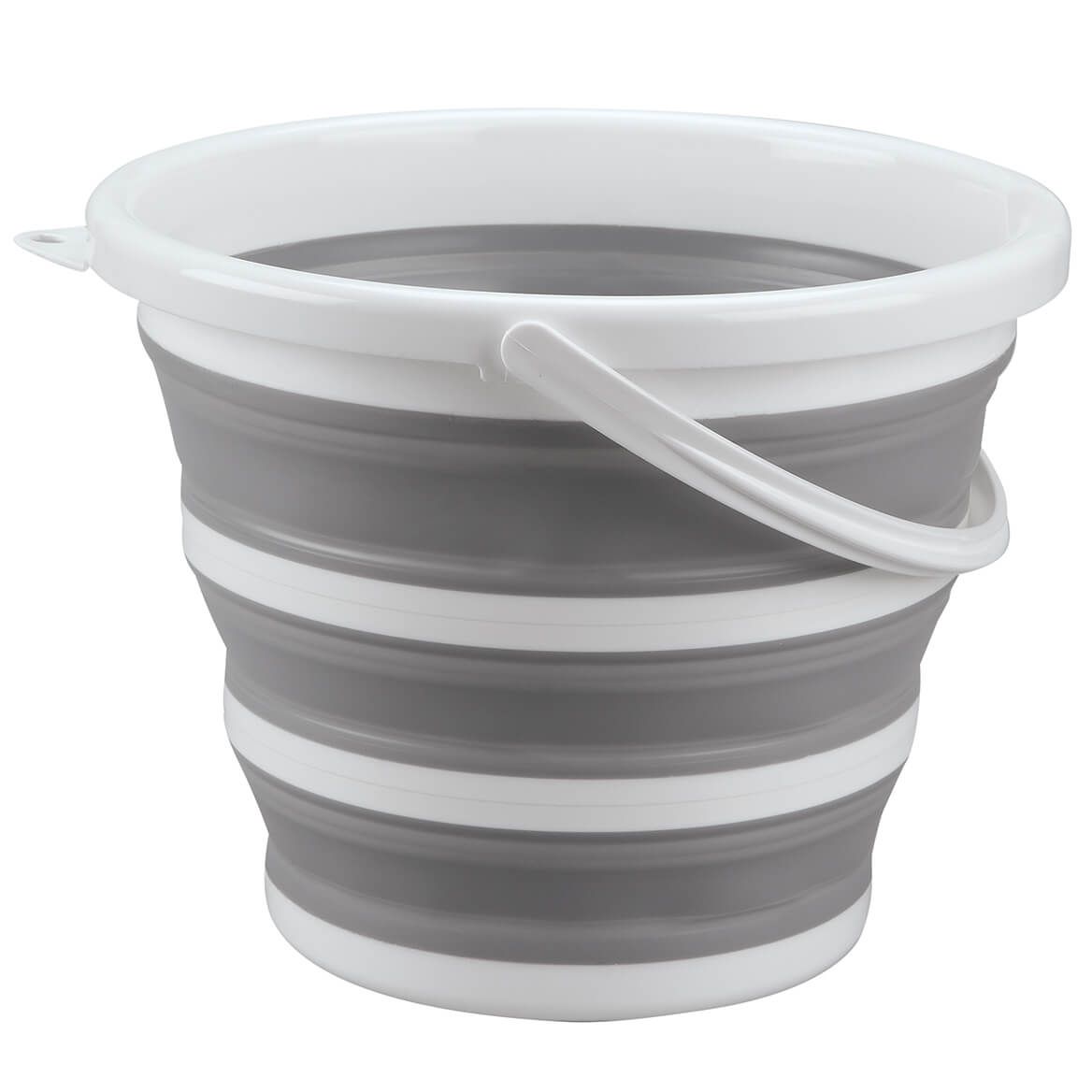 Collapsible Round Bucket with Handle by LivingSURE™ + '-' + 378374