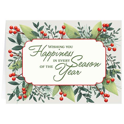 Personalized Floral Border Calendar Cards, Set of 20-378444