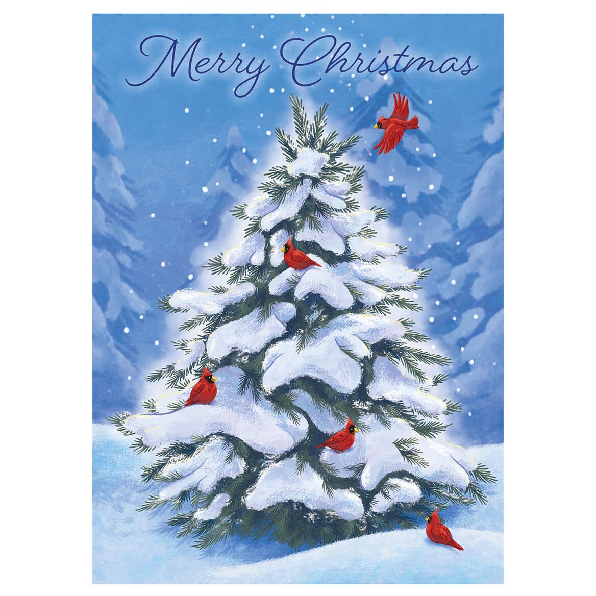 Personalized Peaceful Starry Night Christmas Cards, Set of 20 + '-' + 378445