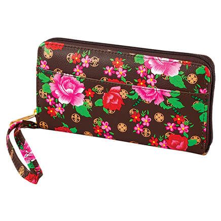 Zip-Around Clutch Wallet with Wristlet-378472