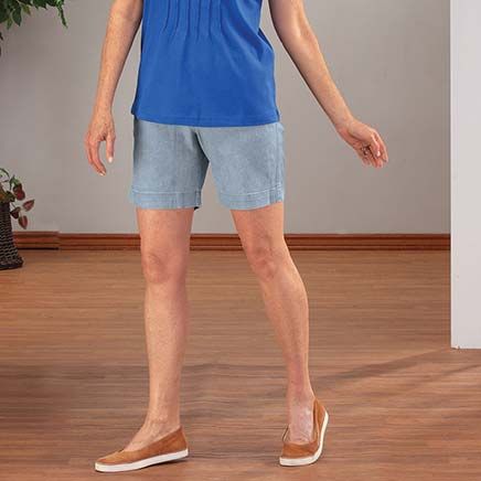 View product details for Women's Pull-On Stretch Denim Shorts