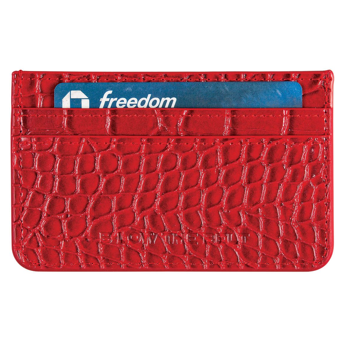 Faux Croc Card Holder Wallet + '-' + 378642