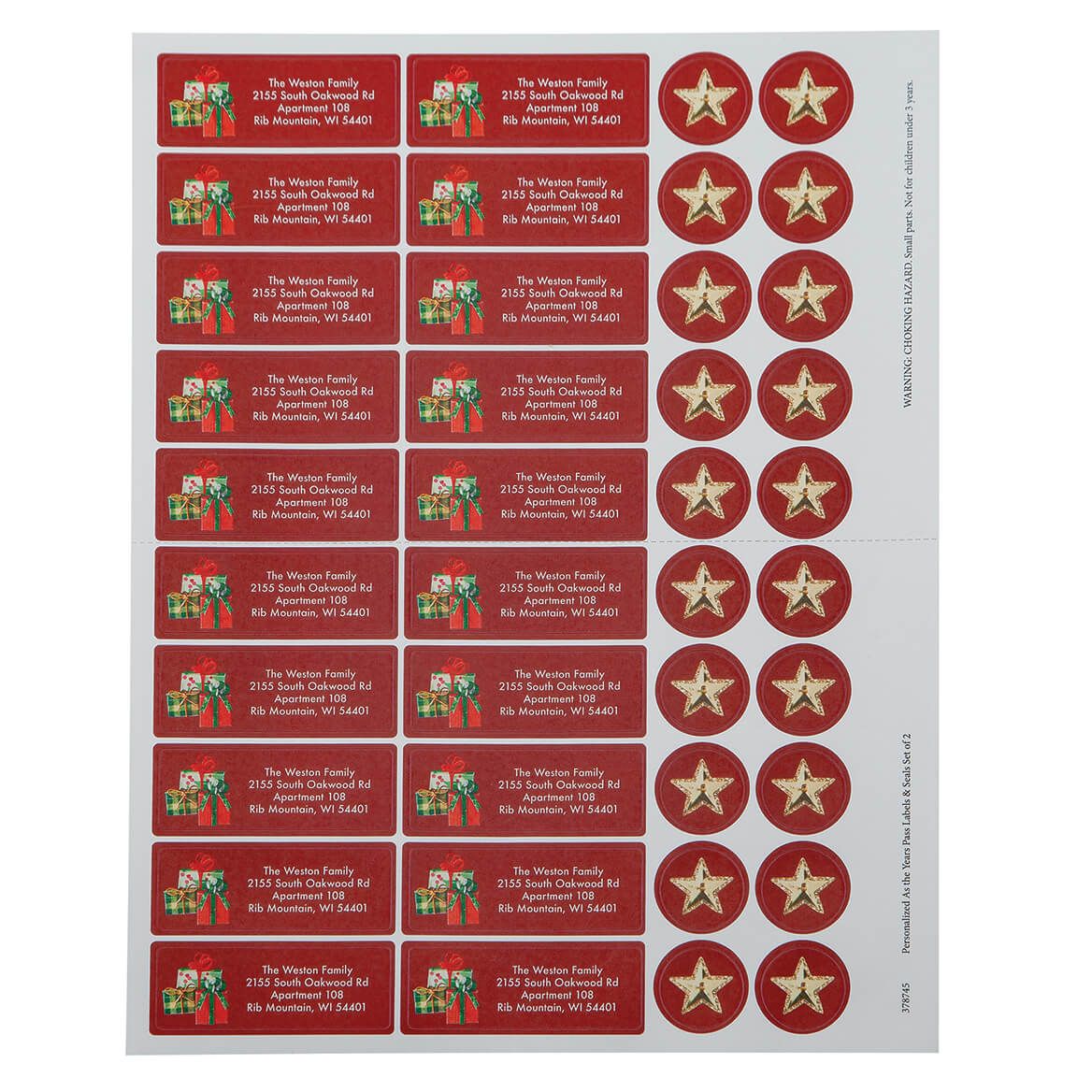 Personalized As the Years Pass Address Labels and Seals, Set of 20 + '-' + 378745