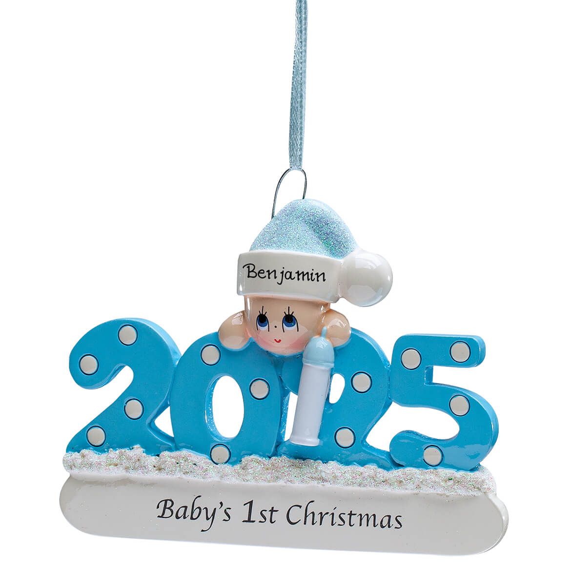 Personalized 2025 Baby's First Christmas Ornament + '-' + 378781