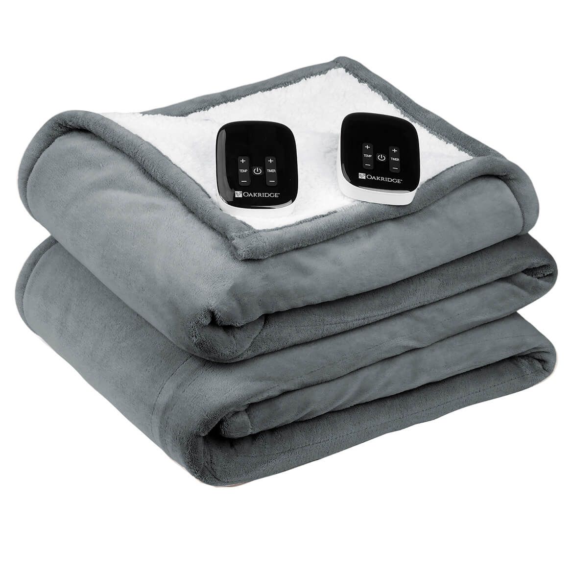 Ultrasoft Plush Sherpa Digital Heated Blanket by OakRidge™ + '-' + 378943