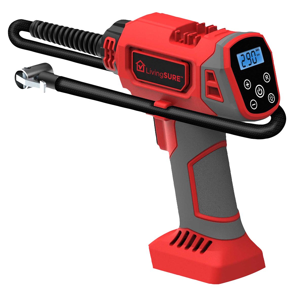 Cordless Tire Inflator Air Compressor by LivingSURE™ + '-' + 378992