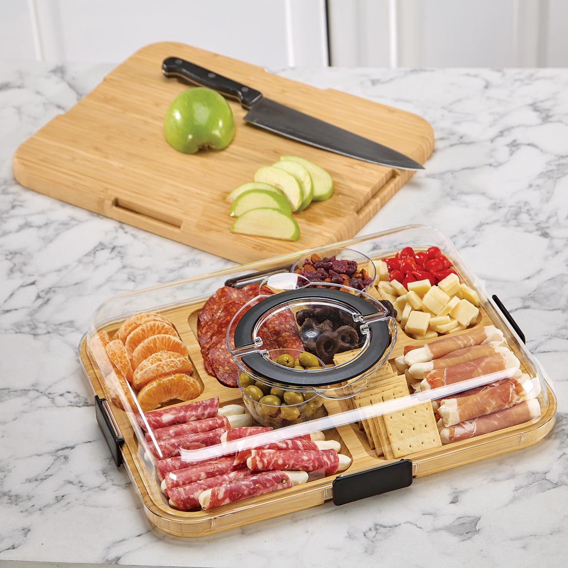 Charcuterie Board with Lid by Home Marketplace™ + '-' + 379198