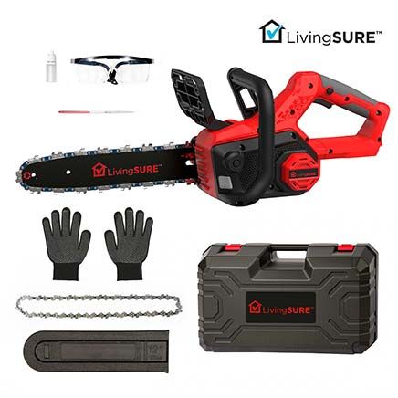 12" Cordless Chainsaw by LivingSURE™-379253